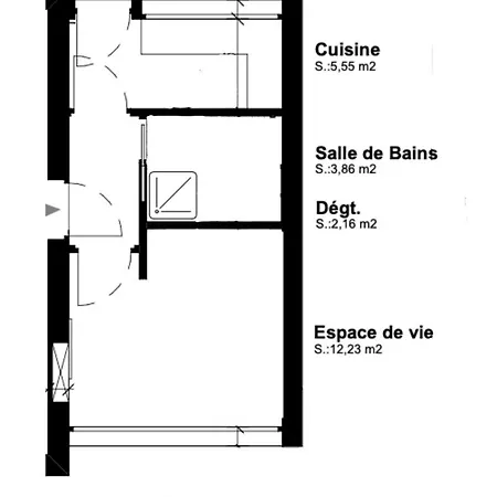 T1 A 5' De La Gare, 25' De Paris